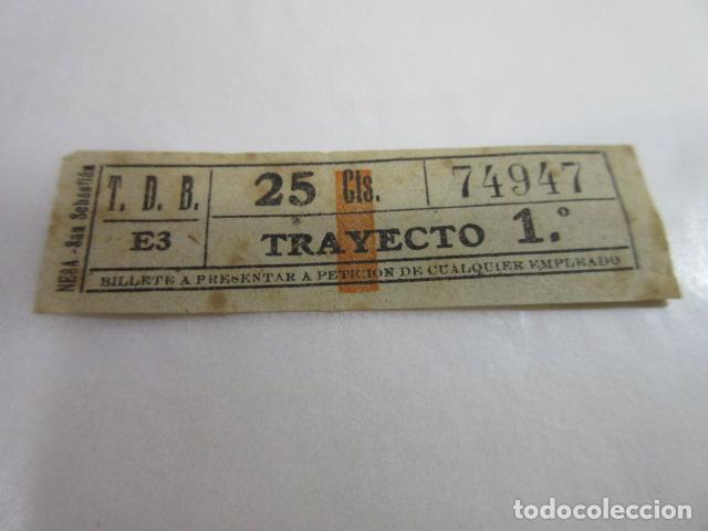 Colecionismos Bilhetes de Transporte: BILLETE CAPICUA 74947 TDB BARCELONA TRAYECTOS FOTO - DIME QUE NUMERO BUSCAS O TEMATICA