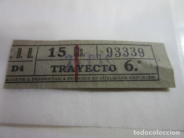 Colecionismos Bilhetes de Transporte: BILLETE CAPICUA 93339 TDB BARCELONA TRAYECTOS FOTO - DIME QUE NUMERO BUSCAS O TEMATICA
