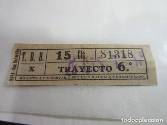 Colecionismos Bilhetes de Transporte: BILLETE CAPICUA 81318 TDB BARCELONA TRAYECTOS FOTO - DIME QUE NUMERO BUSCAS O TEMATICA