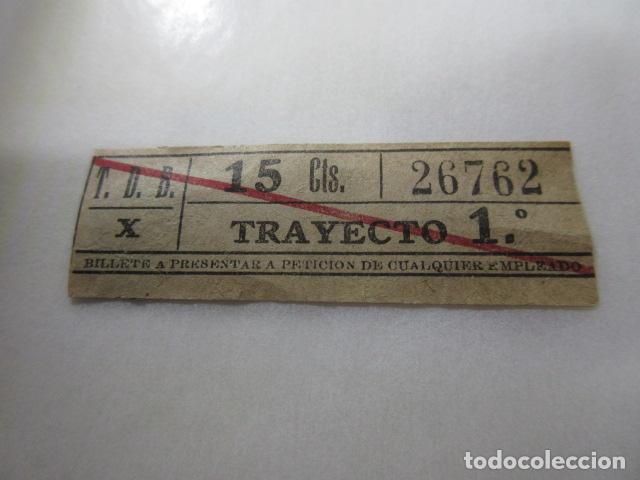 Colecionismos Bilhetes de Transporte: BILLETE CAPICUA 26762 TDB BARCELONA TRAYECTOS FOTO - DIME QUE NUMERO BUSCAS O TEMATICA