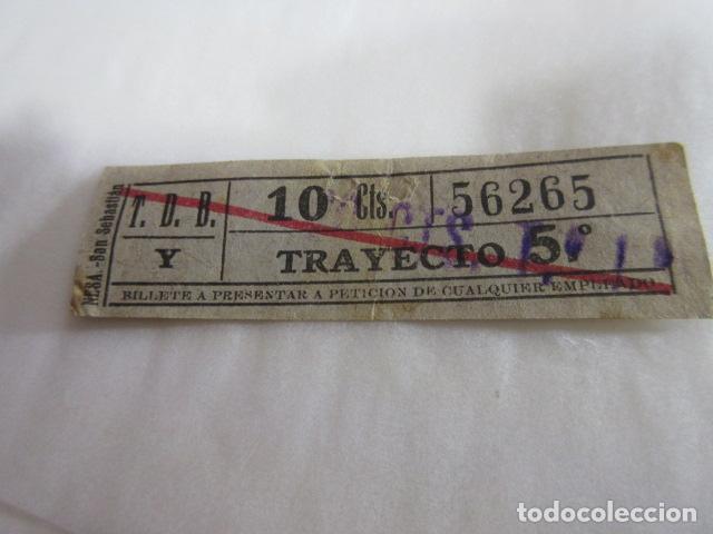 Colecionismos Bilhetes de Transporte: BILLETE CAPICUA 56265 TDB BARCELONA TRAYECTOS FOTO - DIME QUE NUMERO BUSCAS O TEMATICA
