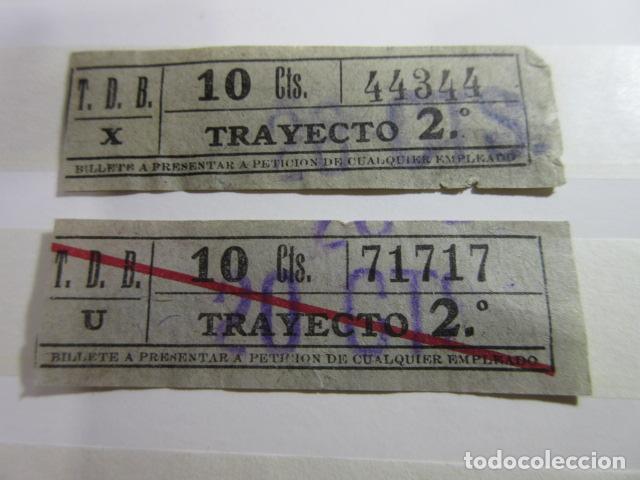 Coleccionismo billetes de transporte: BILLETE CAPICUA 44344 71717 TDB BARCELONA TRAYECTOS FOTO - DIME QUE NUMERO BUSCAS O TEMATICA