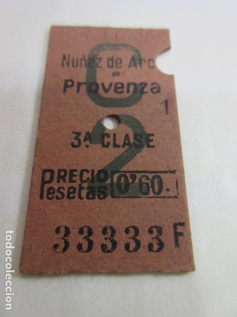 Sammeln von Fahrkarten: BILLETE EDMONSON CAPICUA REAL 33333 - CATALANES FERROCARRIL SARRIA 1956 FERROCARRIL GENERALITAT