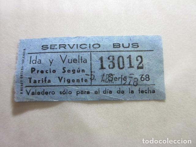Coleccionismo Billetes de transporte: COLECCION MADRID - REFERENCIA: REFMM01 - SERVICIO BUS 1978 IDA VUELTA AZUL