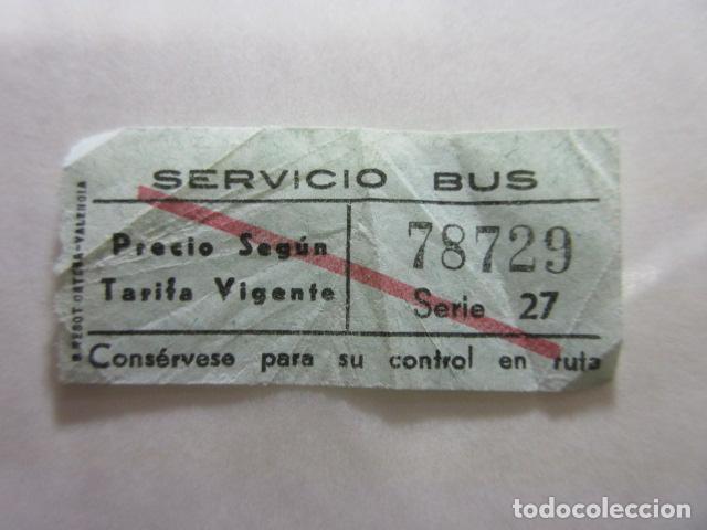Coleccionismo Billetes de transporte: COLECCION MADRID - REFERENCIA: REFMM01 - SERVICIO BUS SEGUN TARIFA