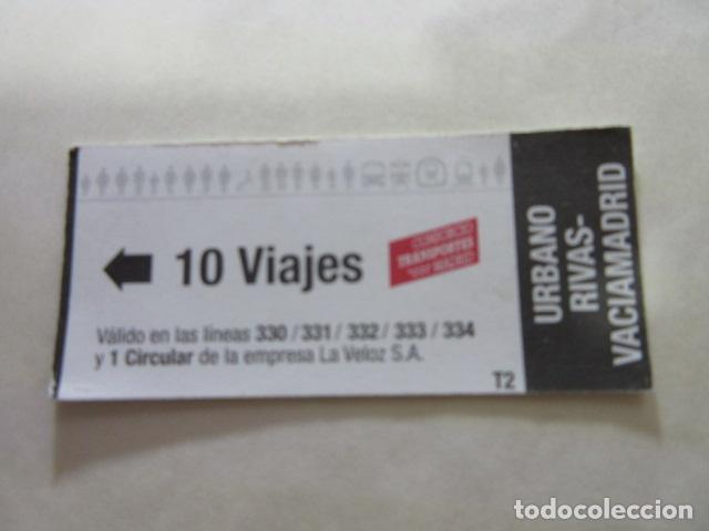Coleccionismo Billetes de transporte: COLECCION MADRID - REFERENCIA: REFMM01 - TARJETA 10 VIAJES URBANOS RIVAS VACIAMADRID
