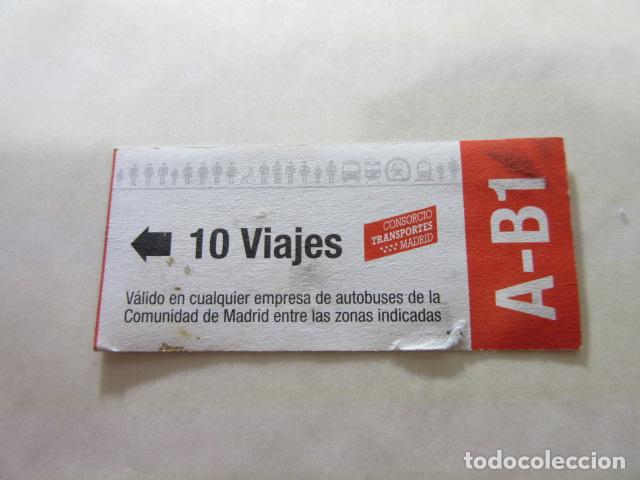 Coleccionismo Billetes de transporte: COLECCION MADRID - REFERENCIA: REFMM01 - TARJETA 10 VIAJES A-B1