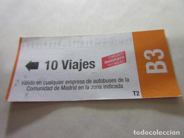 Coleccionismo Billetes de transporte: COLECCION MADRID - REFERENCIA: REFMM01 - TARJETA 10 VIAJES B3