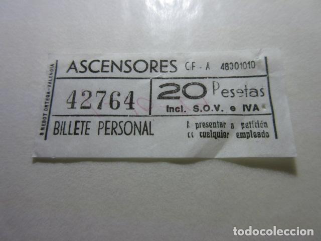 Collectionnisme Billets de transport: BILLETE BILBAO ASCENSORES ESCRITO 1-10-94