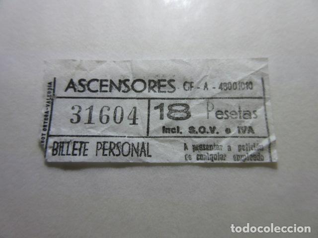 Collectionnisme Billets de transport: BILLETE BILBAO ASCENSORES