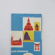 Coleccionismo Billetes de transporte: AIR FRANCE - CARPETA PARA BILLETES AÑO 1961. Lote 323286108