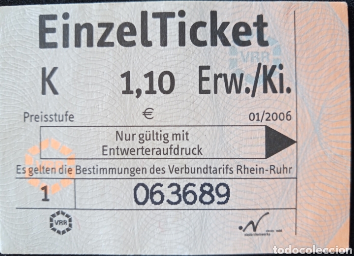 Collectionnisme Billets de transport: BILLETE DE TRANSPORTE DE ALEMANIA