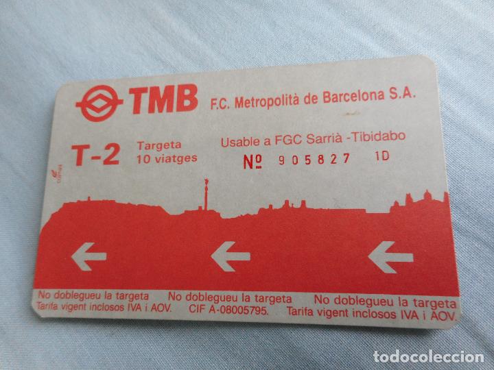 Colecionismos Bilhetes de Transporte: ANTIGUA TARJETA 10 VIAJES.TBN.F.C METROPOLITA BARCELONA SARRIA TIBIDABO.