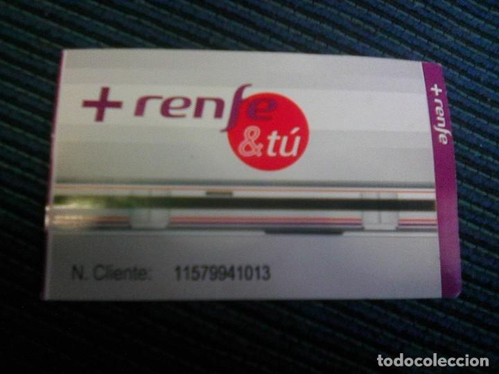 Colecionismos Bilhetes de Transporte: billete Renfe y t&uacute; - cercanias Madrid- 2021