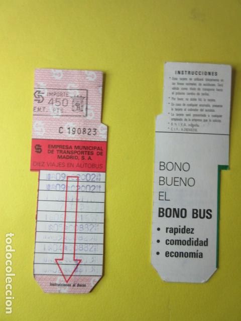 Sammeln von Fahrkarten: COLECCION MADRID - EMT - TARJETAS RESITIVAS - REF: TR-MAD-001-EMT -450 PESETAS SERIE NEGRA NO PUBLIC