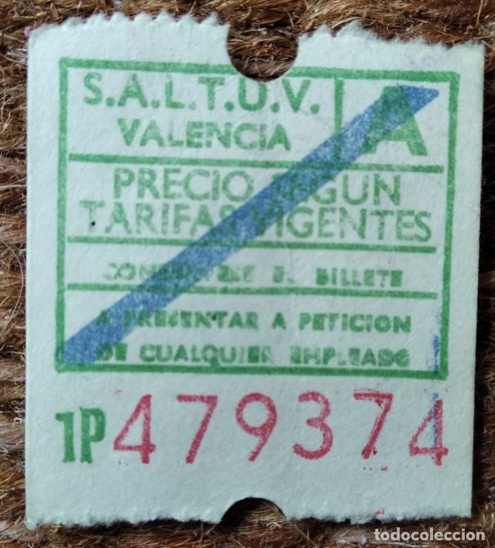 Collectionnisme Billets de transport: billete saltuv - valencia - Sociedad An&oacute;nima Laboral de Transportes Urbanos de Valencia