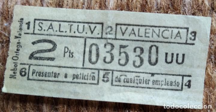 Collectionnisme Billets de transport: billete saltuv - valencia - Sociedad An&oacute;nima Laboral de Transportes Urbanos de Valencia - CAPICUA