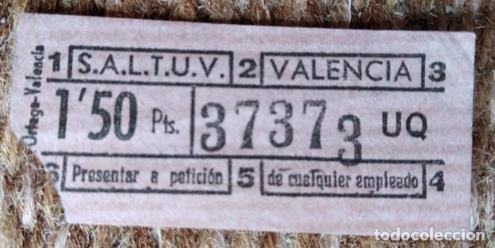Collectionnisme Billets de transport: billete saltuv - valencia - Sociedad An&oacute;nima Laboral de Transportes Urbanos de Valencia - CAPICUA