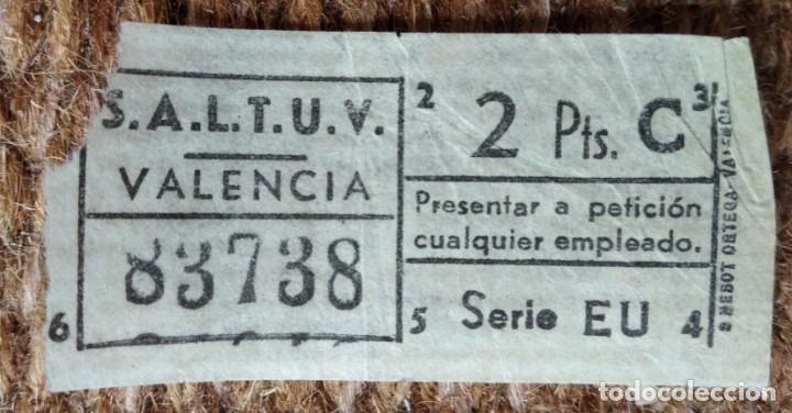 Collectionnisme Billets de transport: billete saltuv - valencia - Sociedad An&oacute;nima Laboral de Transportes Urbanos de Valencia - CAPICUA