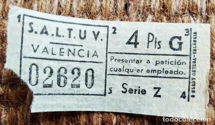 Collectionnisme Billets de transport: billete saltuv - valencia - Sociedad An&oacute;nima Laboral de Transportes Urbanos de Valencia - CAPICUA