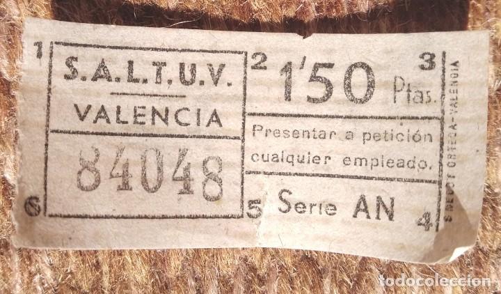 Collectionnisme Billets de transport: SALTUV - Sociedad An&oacute;nima Laboral de Transportes Urbanos de Valencia - BILLETE CAPICUA