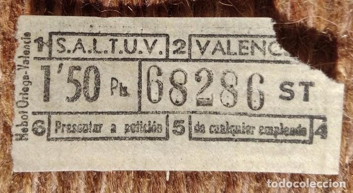 Collectionnisme Billets de transport: SALTUV - Sociedad An&oacute;nima Laboral de Transportes Urbanos de Valencia - BILLETE CAPICUA