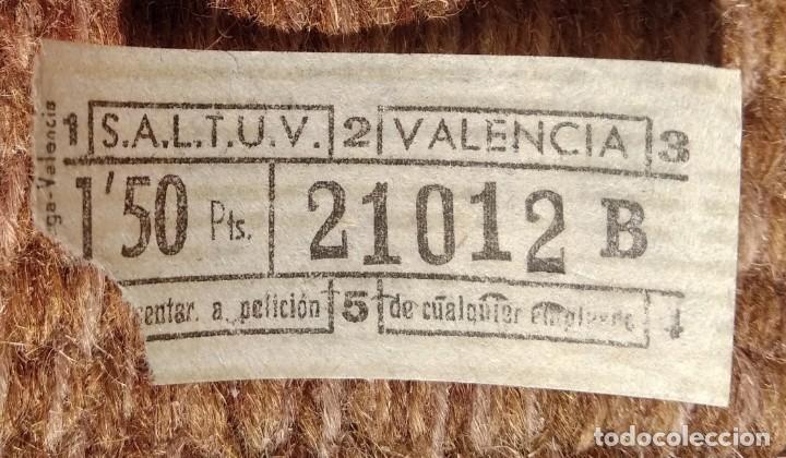 Collectionnisme Billets de transport: SALTUV - Sociedad An&oacute;nima Laboral de Transportes Urbanos de Valencia - BILLETE CAPICUA