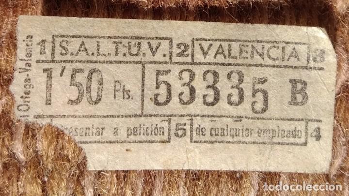 Collectionnisme Billets de transport: SALTUV - Sociedad An&oacute;nima Laboral de Transportes Urbanos de Valencia - BILLETE CAPICUA