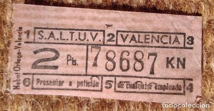 Collectionnisme Billets de transport: SALTUV - Sociedad An&oacute;nima Laboral de Transportes Urbanos de Valencia - BILLETE CAPICUA