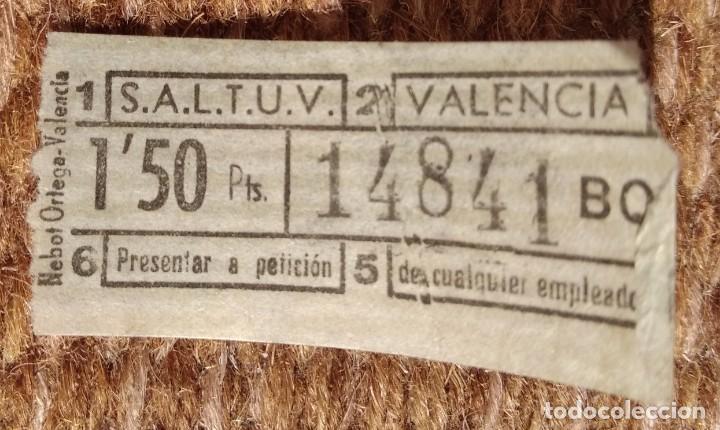 Collectionnisme Billets de transport: SALTUV - Sociedad An&oacute;nima Laboral de Transportes Urbanos de Valencia - BILLETE CAPICUA