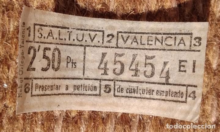 Collectionnisme Billets de transport: SALTUV - Sociedad An&oacute;nima Laboral de Transportes Urbanos de Valencia - BILLETE CAPICUA