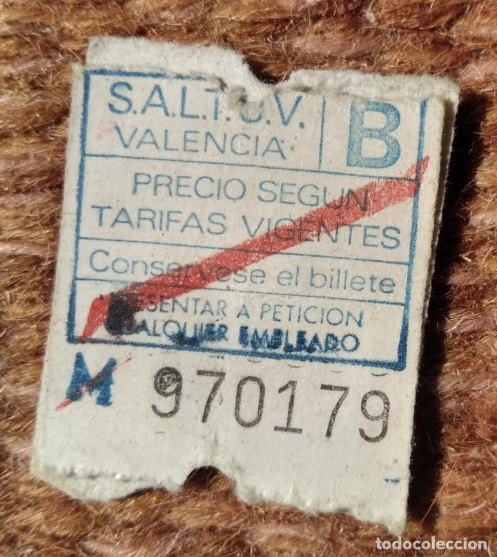 Collectionnisme Billets de transport: SALTUV - Sociedad An&oacute;nima Laboral de Transportes Urbanos de Valencia - BILLETE CAPICUA