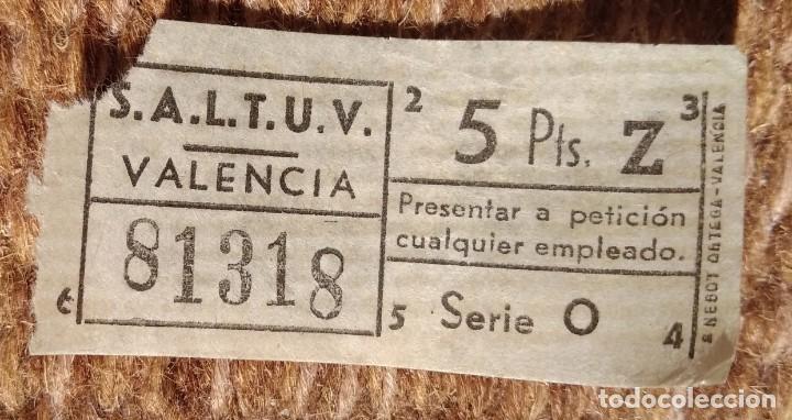 Collectionnisme Billets de transport: SALTUV - Sociedad An&oacute;nima Laboral de Transportes Urbanos de Valencia - BILLETE CAPICUA