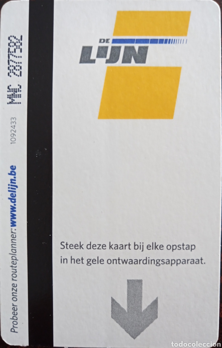 Collectionnisme Billets de transport: BILLETE TRANSPORTE DE B&Eacute;LGICA