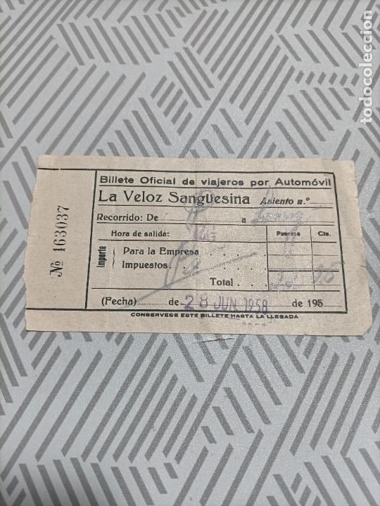 Collectionnisme Billets de transport: Antiguo billete de transporte