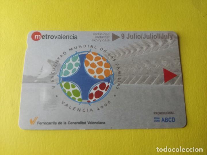 Sammeln von Fahrkarten: METRO VALENCIA FERROCARRIL GENERALITAT - CONMEMORATIVA Y VARIAS PREGUNTE FALTA siempre mejor precio