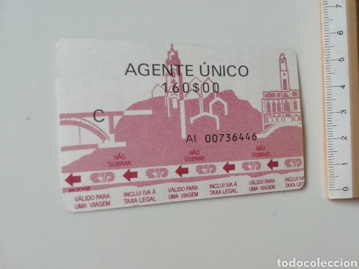 Sammeln von Fahrkarten: BONO BILLETE DE TRANSPORTE PORTUGAL