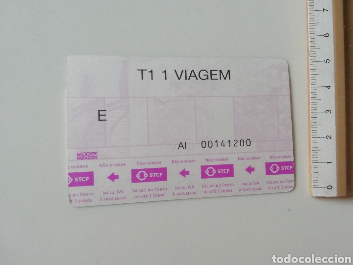 Sammeln von Fahrkarten: BONO 1 VIAJE TRANSPORTE OPORTO PORTUGAL