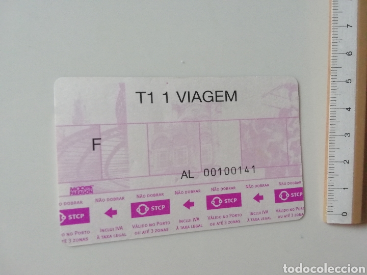 Sammeln von Fahrkarten: BILLETE 1 VIAJE TRANSPORTE OPORTO PORTUGAL