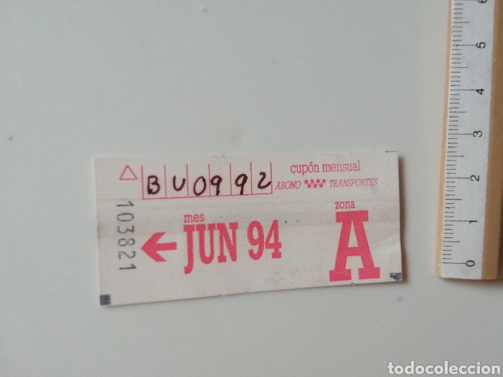 Sammeln von Fahrkarten: BILLETE ABONO TRANSPORTE 1994 MADRID