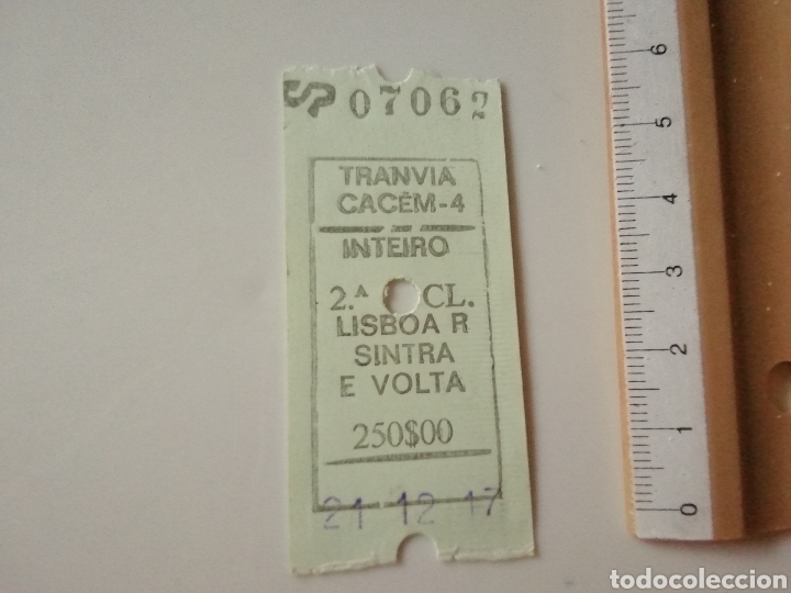 Sammeln von Fahrkarten: BILLETE TRANVIA 2017 LISBOA Y SINTRA. PORTUGAL
