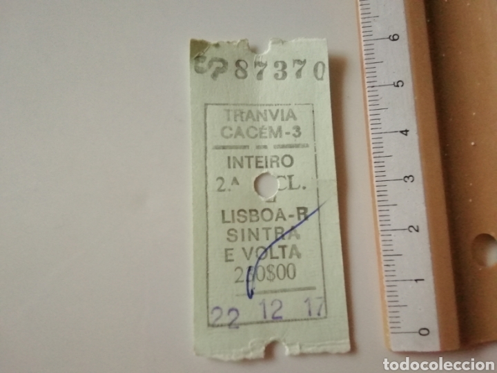Sammeln von Fahrkarten: BILLETE DE TRANVIA 2017 LISBOA Y SINTRA. PORTUGAL