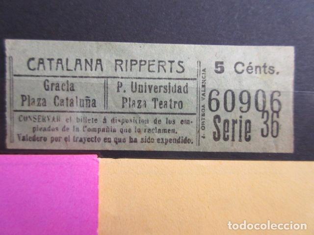 Sammeln von Fahrkarten: REF: LL-1234 - COLECCION - LEE INTERIOR - CAPICUA 60906 - CATALANA RIPPERTS