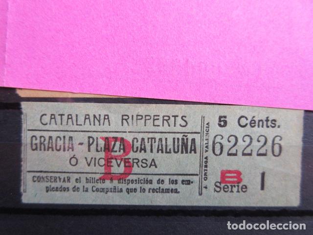 Sammeln von Fahrkarten: REF: LL-1234 - COLECCION - LEE INTERIOR - CAPICUA 62226 - CATALANA RIPPERTS