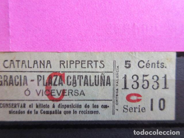 Sammeln von Fahrkarten: REF: LL-1234 - COLECCION - LEE INTERIOR - CAPICUA 13531 - CATALANA RIPPERTS