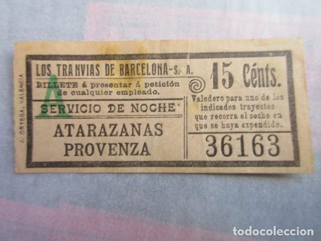 Colecionismos Bilhetes de Transporte: REF: LL-1234 - COLECCION - LEE INTERIOR - CAPICUA 36163 - LOS TRANVIAS DE BARCELONA