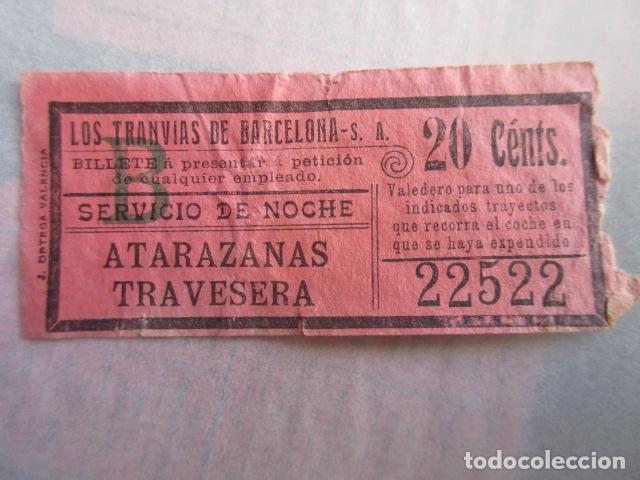 Colecionismos Bilhetes de Transporte: REF: LL-1234 - COLECCION - LEE INTERIOR - CAPICUA 22522 - LOS TRANVIAS DE BARCELONA