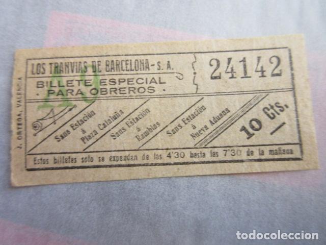 Colecionismos Bilhetes de Transporte: REF: LL-1234 - COLECCION - LEE INTERIOR - CAPICUA 24142 - LOS TRANVIAS DE BARCELONA
