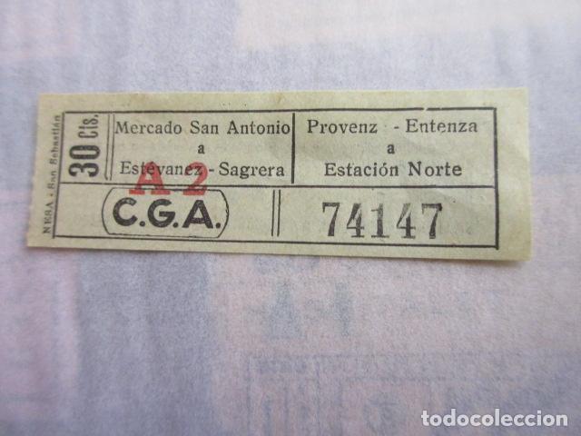 Collectionnisme Billets de transport: REF: LL-1234 - COLECCION LEE INTERIOR CAPICUA 74147 COMPA&Ntilde;IA GENERAL AUTOBUS CGA BARCELONA