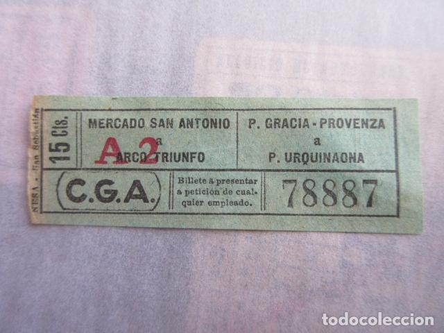 Colecionismos Bilhetes de Transporte: REF: LL-1234 - COLECCION LEE INTERIOR CAPICUA 78887 COMPA&Ntilde;IA GENERAL AUTOBUS CGA BARCELONA